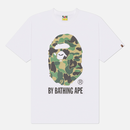 фото Мужская футболка a bathing ape abc camo by bathing ape, цвет белый, размер l
