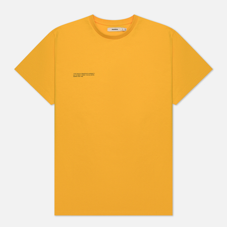 фото Мужская футболка pangaia 365 seasonal, цвет жёлтый, размер xxs