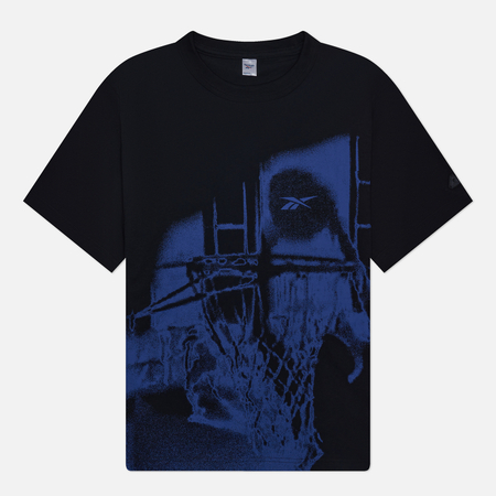 фото Мужская футболка reebok atr dunk, цвет чёрный, размер s