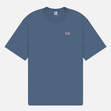 фото Мужская футболка reebok classic court sport, цвет голубой, размер s