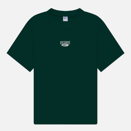 фото Женская футболка reebok classic archive essentials archive small logo, цвет зелёный, размер xs