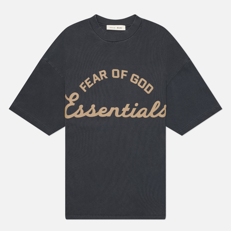 фото Мужская футболка fear of god essentials training 90's, цвет серый, размер xl