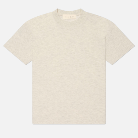 фото Женская футболка fear of god essentials signature classic, цвет бежевый, размер m