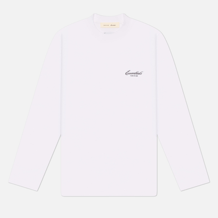 фото Женский лонгслив fear of god essentials classic, цвет белый, размер l
