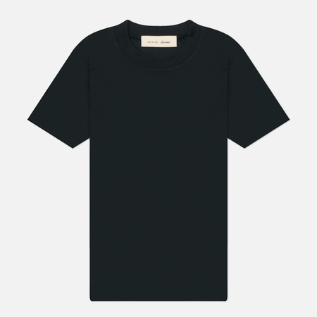 фото Женская футболка fear of god essentials fitted, цвет чёрный, размер xs