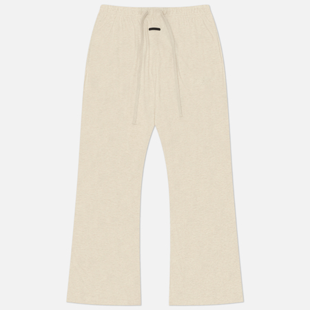 фото Женские брюки fear of god essentials signature flare classic fit, цвет бежевый, размер l