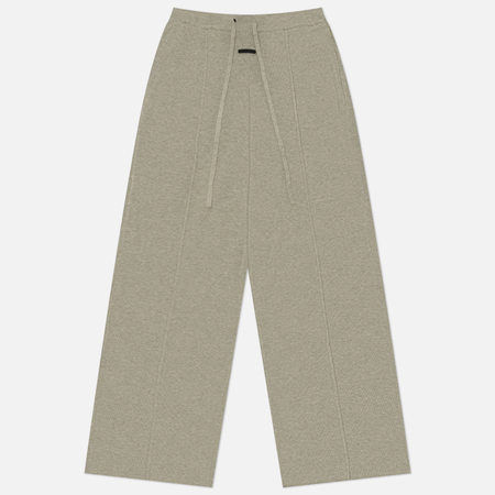 фото Женские брюки fear of god essentials relaxed lounge, цвет серый, размер s