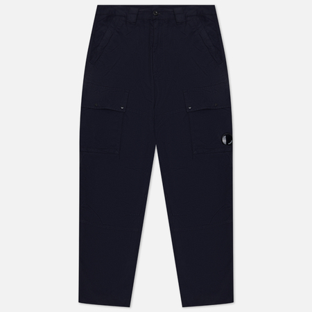 фото Мужские брюки c.p. company flatt nylon loose cargo, цвет синий, размер 46