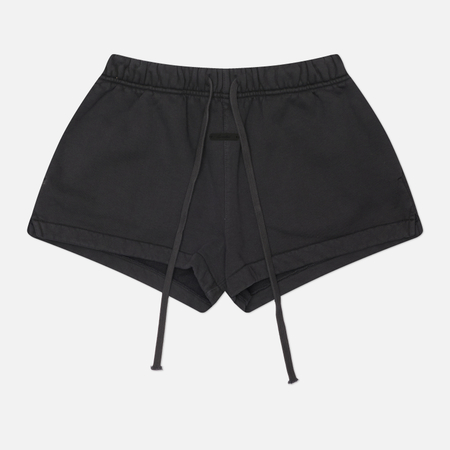 фото Женские шорты fear of god essentials signature running, цвет чёрный, размер s