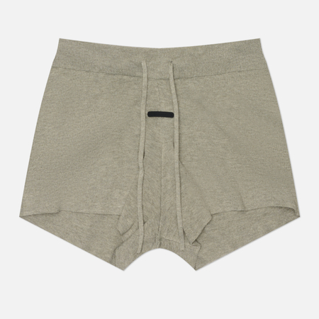 фото Женские шорты fear of god essentials knit running, цвет серый, размер xs