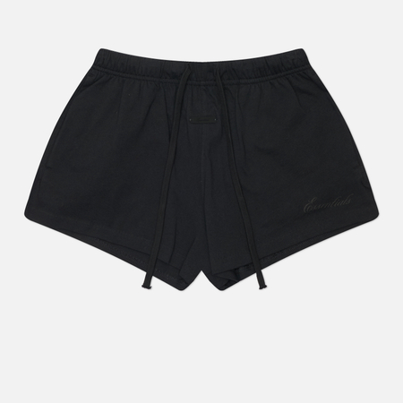 фото Женские шорты fear of god essentials signature running, цвет чёрный, размер s