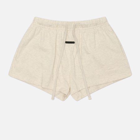 фото Женские шорты fear of god essentials signature running, цвет бежевый, размер xs