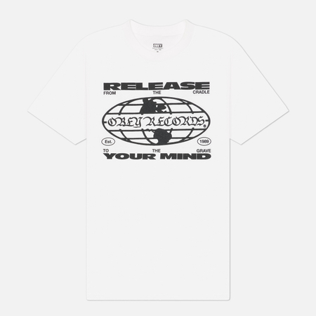 фото Мужская футболка obey release your mind, цвет белый, размер l