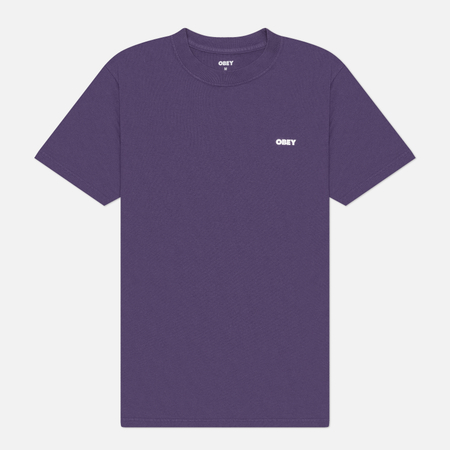 фото Мужская футболка obey bold icon face, цвет фиолетовый, размер m
