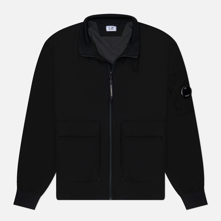 фото Мужская куртка бомбер c.p. company pro-tek, цвет чёрный, размер 48