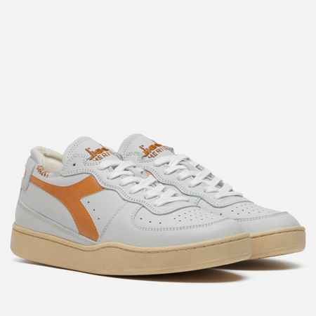 фото Кроссовки diadora heritage mi basket row cut, цвет серый, размер 40.5 eu