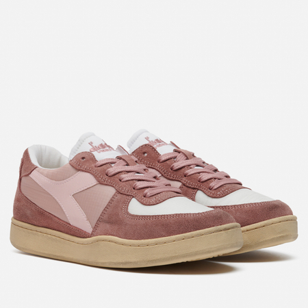 фото Женские кроссовки diadora heritage mi basket low ripstop, цвет коричневый, размер 40.5 eu