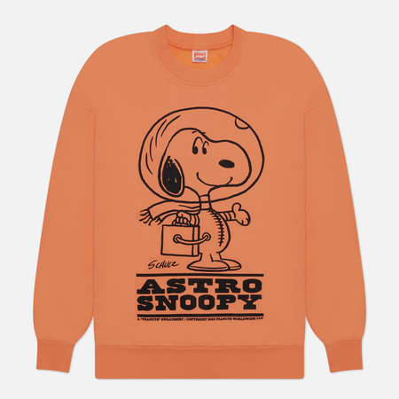 фото Мужская толстовка tsptr x peanuts astrosnoopy, цвет оранжевый, размер s
