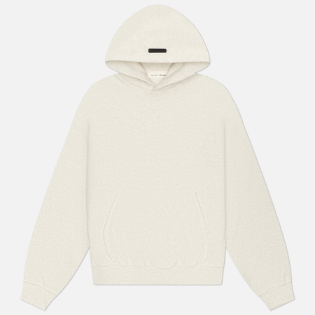фото Мужская толстовка fear of god essentials signature classic hoodie, цвет бежевый, размер s