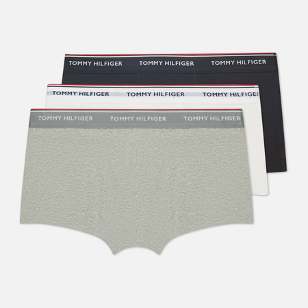 фото Комплект мужских трусов tommy hilfiger underwear 3-pack stretch cotton low rise trunks, цвет комбинированный, размер s