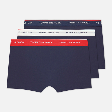 фото Комплект мужских трусов tommy hilfiger underwear 3-pack premium essential trunks, цвет синий, размер s