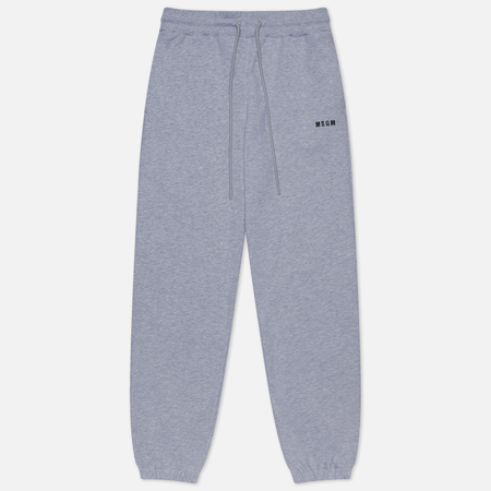 фото Женские брюки msgm micrologo basic unbrushed, цвет серый, размер xs