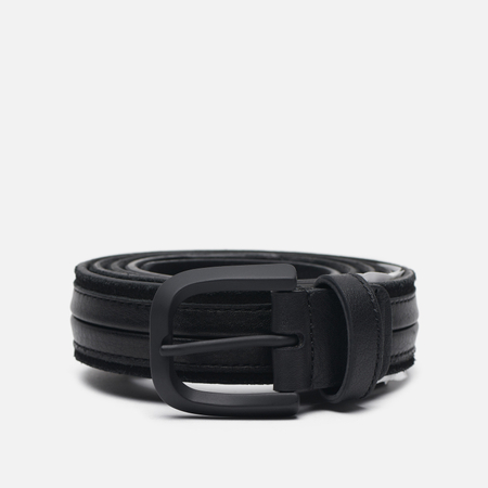 фото Ремень c.p. company leather mixed, цвет чёрный, размер 90