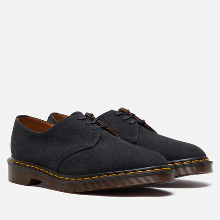 фото Ботинки dr. martens 1461 made in england nubuck oxford, цвет чёрный, размер 42 eu