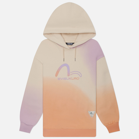 фото Женская толстовка evisu evisukuro gradiant flocking printed seagull hoodie, цвет бежевый, размер xs