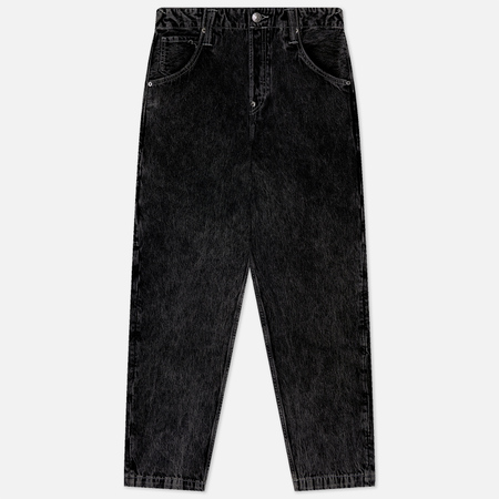 фото Мужские джинсы evisu seagull print leather patch denim, цвет чёрный, размер 30