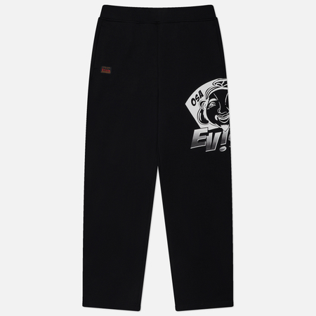 фото Мужские брюки evisu evergreen pop art godhead printed, цвет чёрный, размер s