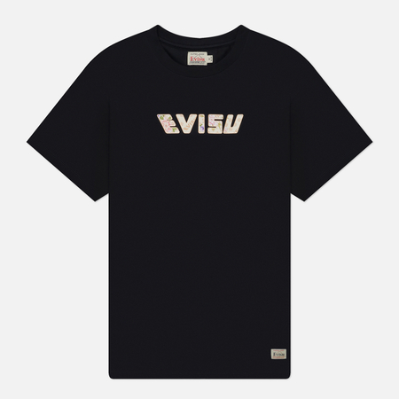 фото Женская футболка evisu goldfish & floral wave ao printed brush daicock, цвет чёрный, размер xs