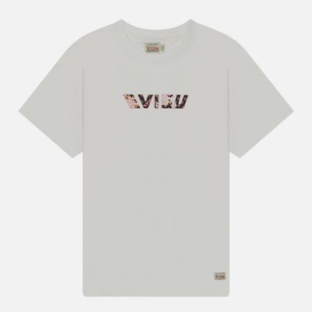 фото Женская футболка evisu goldfish & floral wave ao printed brush daicock, цвет белый, размер xs