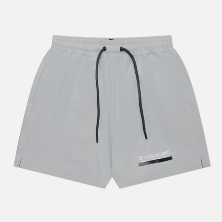 фото Женские шорты evisu evisukuro printed elastic waist, цвет серый, размер xs