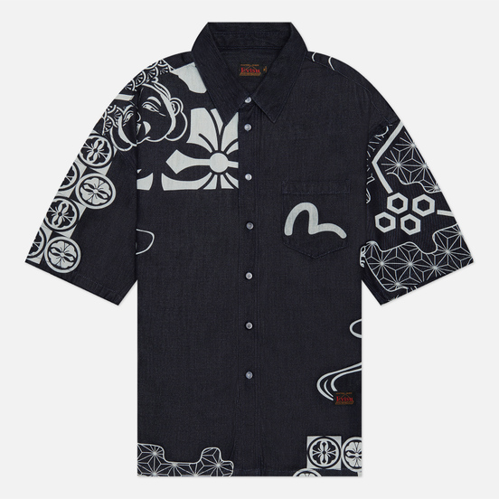 Evisu Seagull Embroidered Kamon Decorative Print