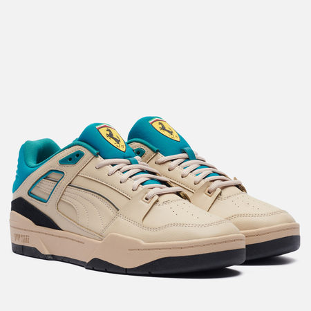 фото Мужские кроссовки puma x scuderia ferrari slipstream motosport, цвет бежевый, размер 40.5 eu