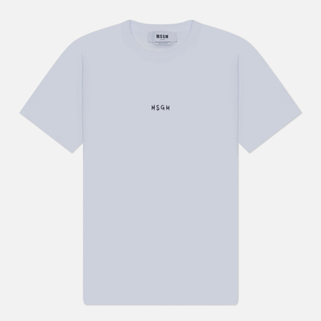фото Женская футболка msgm mini brush stroke, цвет белый, размер xs