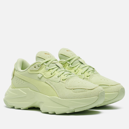 фото Женские кроссовки puma orkid soft, цвет зелёный, размер 35.5 eu
