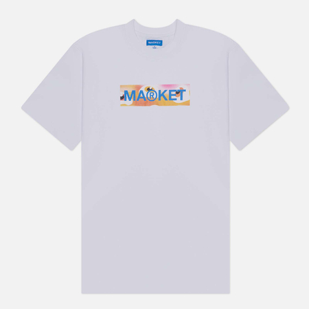 фото Мужская футболка market market bar logo, цвет белый, размер s