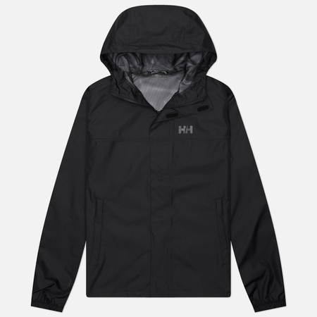 фото Мужская куртка ветровка helly hansen vancouver rain, цвет чёрный, размер l