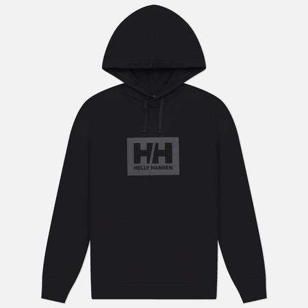 фото Женская толстовка helly hansen hh box hoodie, цвет чёрный, размер xxl