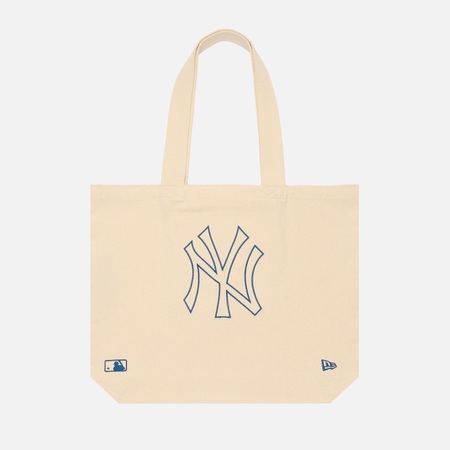 фото Сумка new era mlb light canvas tote new york yankees, цвет бежевый