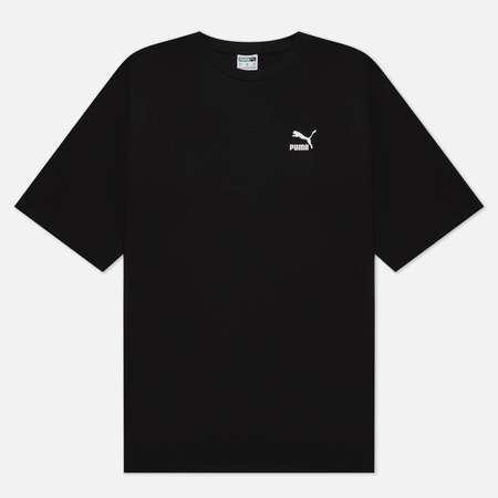 фото Мужская футболка puma better classics oversized, цвет чёрный, размер xl