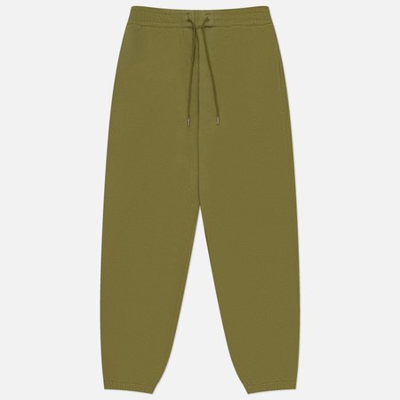 фото Мужские брюки maharishi organic relaxed, цвет оливковый, размер s