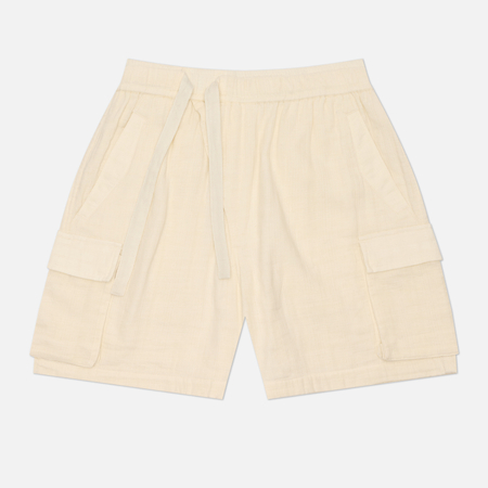 фото Мужские шорты maharishi double voile asym cargo, цвет бежевый, размер xl