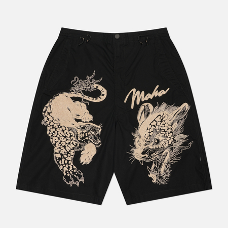 фото Мужские шорты maharishi chimera oversized snocord, цвет чёрный, размер m