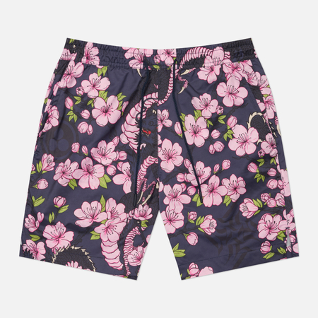 фото Мужские шорты maharishi sakura serenity swim, цвет синий, размер m