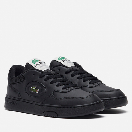 фото Женские кроссовки lacoste lineset leather, цвет чёрный, размер 36 eu