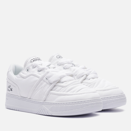 фото Мужские кроссовки lacoste l001 padded textile, цвет белый, размер 40.5 eu