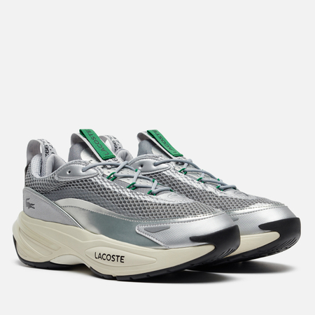 фото Мужские кроссовки lacoste audyssor, цвет серебряный, размер 40.5 eu